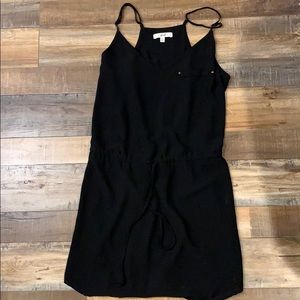 Black strapped dress